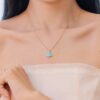 18K BV Divas' Dream Turquoise Pendant Necklace