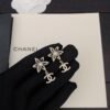 18K CC Camellia Pendant Earrings