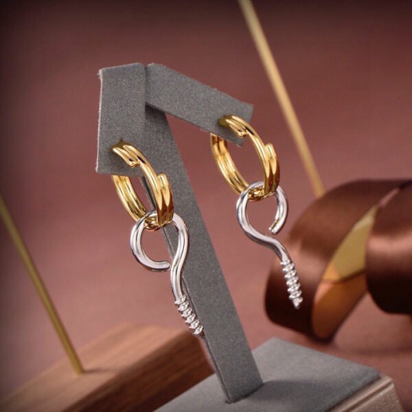 18K BB Screw Earrings