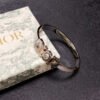 18K CD Crystals Bangle Bracelet