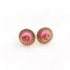 18K CC Pink Crystal Earrings