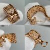 18K Rose Gold Perl¨¦e Clovers Hoop Earrings