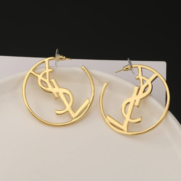 18K Saint Monogram Earrings