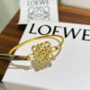 18K Anagram Pave Anagram Open Bracelet