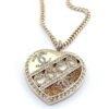 18K CC Heart Diamond Chain Necklace