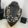 18K CC 24B Long Pearls Necklace