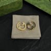 18K Double G Color Hollow Earrings