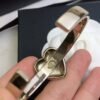 18K CC Heart Cuff Bracelet