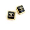 18K Square CC Earrings