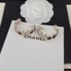 18K CC Black Crystals Earrings