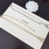 18K CC Pearls Flower Necklace