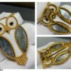 18K Lucky Animals Owl Clip Brooch