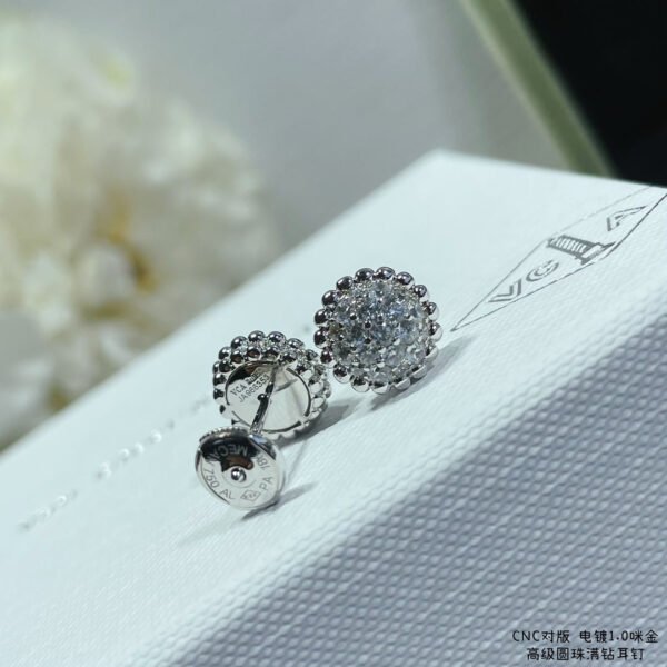 18K Perl¨¦e Diamonds Earrings