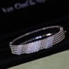18K Perl¨¦e 5 Rows Diamond Bracelet