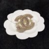 18K CC Diamonds Set Broochs