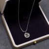 18K CC Round Logo Necklace