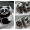 18K Lucky Animals Panda Clip Brooch