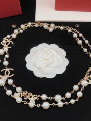 18K CC No.5 Star Long Pearl Necklace