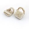 18K CC Small Bag Pearl Earrings