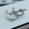 18K CC Circle Zircon Earrings
