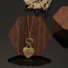 18K Double G Heart Pendant Necklace
