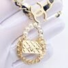 18K CC Pearl Bag Pendant Necklace