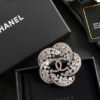 18K CC Camellia Crystals Brooch