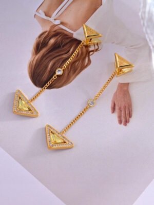 18K Pra Eternal Gold Semi-Precious Stones Earrings