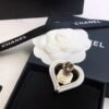 18K CC Heart Brooch
