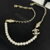 18K CC Crystals Choker Necklace