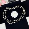 18K CC 23S Long Pearls Necklace