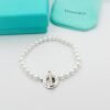 18K T Tag Beads Bracelet