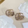 18K Double G Crystals Earrings