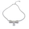 18K CC Diamonds Bow Tie Necklace