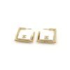 18K CC White Bag Pendant Earrings