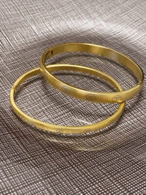 18K CC Yellow Gold Bracelet