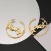 18K Saint Monogram Earrings