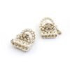 18K CC Small Bag Pearl Earrings