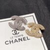 18K CC Diamonds Brooch