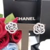 18K CC Camellia Diamond Earrings