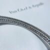 18K White Gold Perl¨¦e Diamonds One Row Bracelet