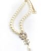 18K CC Pearls Chain Choker Necklace