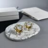 18K Triomphe Two-Rows Pearl Earrings