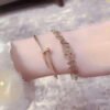 18K CC Script Chain Bracelet