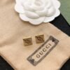 18K Double G Cube Earrings