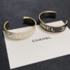 18K CC Open Wide Cuff Bracelet