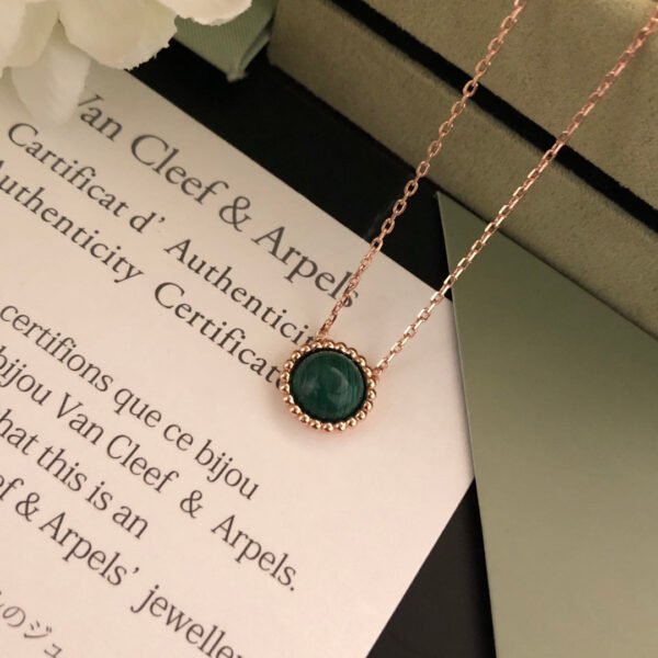 18K Perl¨¦e couleurs Malachite Necklace