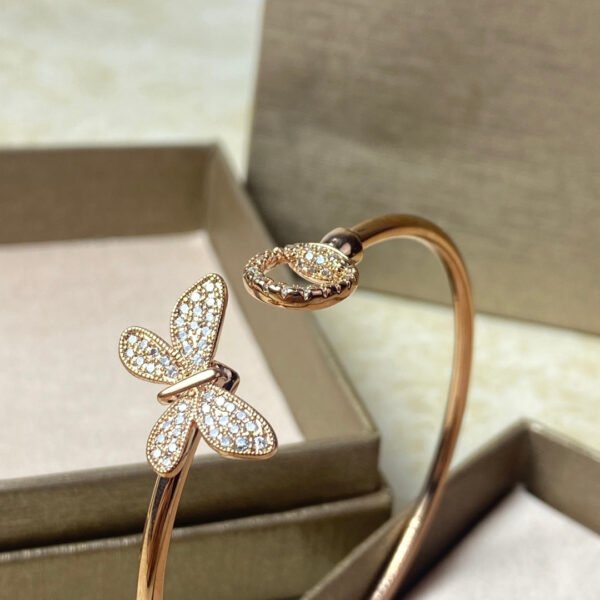 18K Double G Flora Bangle Diamond Bracelet