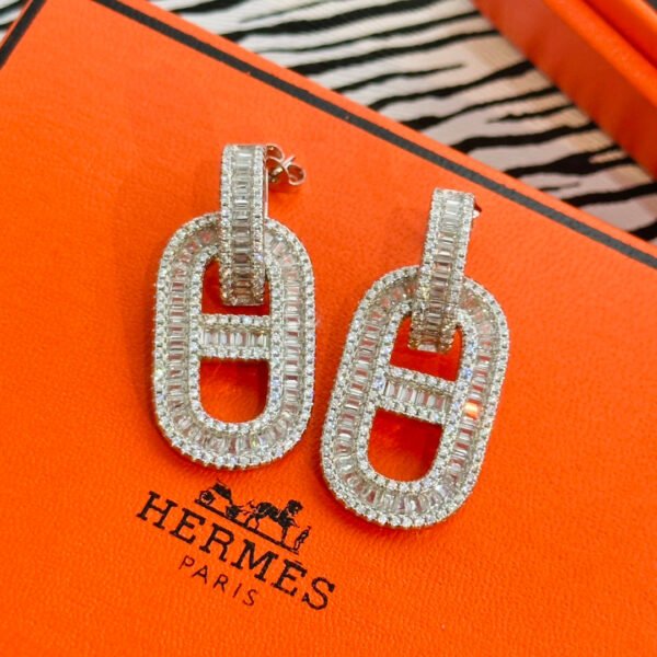 18K Diamonds H Earrings