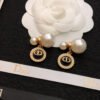 18K CD Black Pearls Earrings